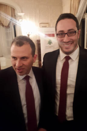 With Minister Gibran Bassil