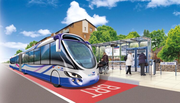 BRT Vehicle at the Stop 1